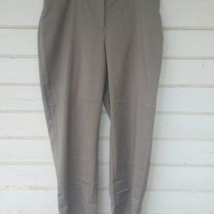Gray Trousers Flat Front Curvy Fit Size 18W